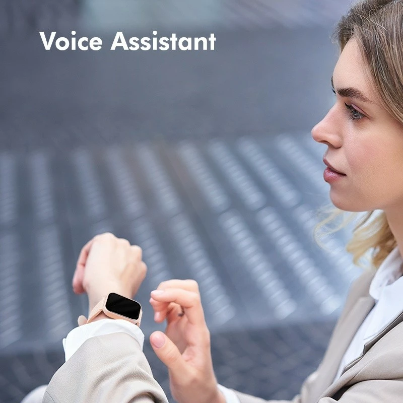 Smartwatch, LogiLink SW0001P, LCD 1.83", Bluetooth 5.2, IP68, bateri 230 mAh, rozë