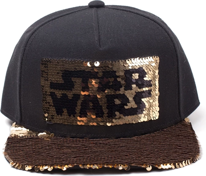Kapele snapback Difuzed Star Wars Logo me pailletta, e zezë/ari