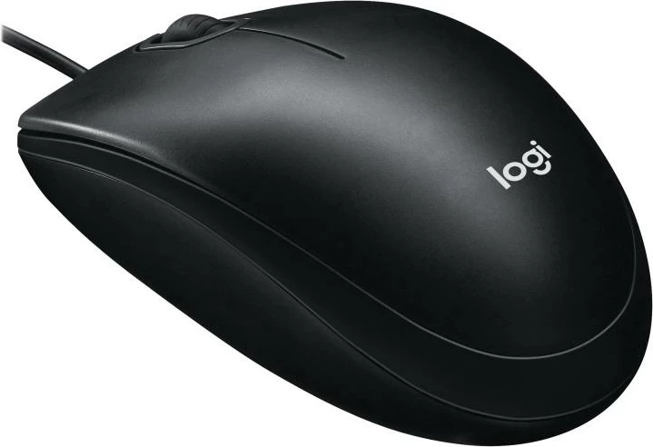 Maus, Logitech, M100 910-006652, me kabllo USB, për Chrome OS, zi