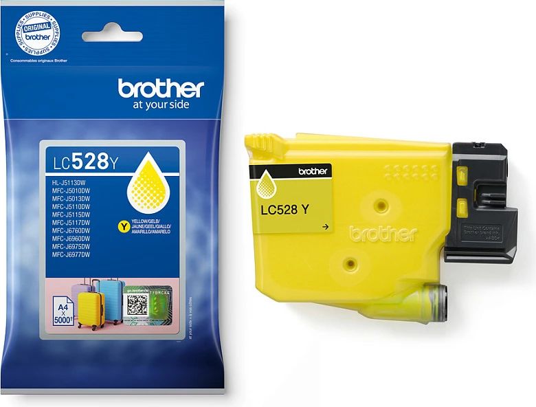 Kartushë boje Brother LC-28Y / LC528XLY, Ultra High Yield 5000 faqe, e verdhë