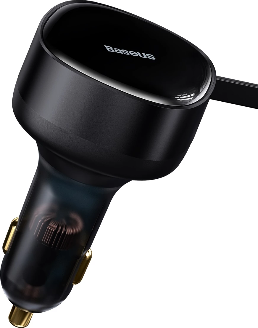 Karikues veture Baseus Enjoyment 2in1, 30W, me kabllo USB-C dhe Lightning, i zi