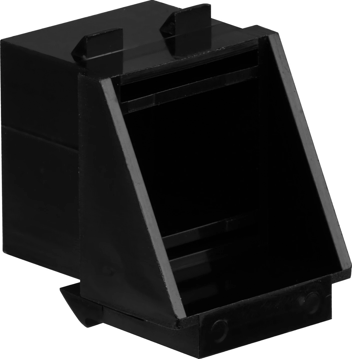 Insert i verbër RJ45 EFB Elektronik RAL9011, për hapje Keystone, i zi