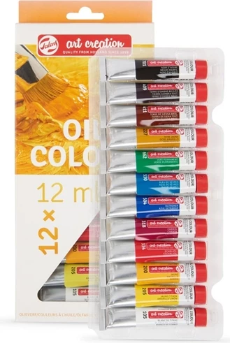Talens Art Creation – Oil Colours Set 12 Ngjyra (12 ml)