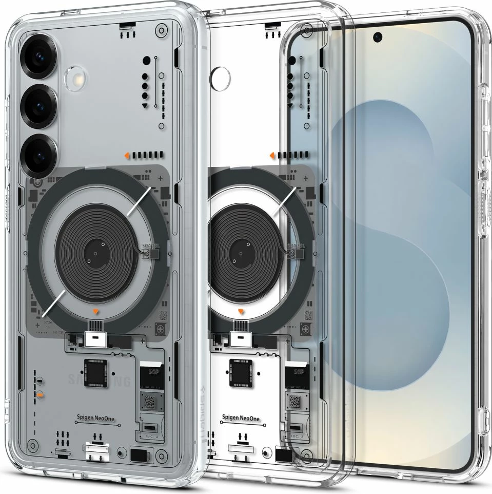 Mbështjellës Spigen Ultra Hybrid Mag për Samsung Galaxy S25 Neo One, Transparent