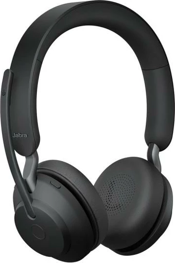 Kufje me mikrofon Jabra Evolve2 65 UC Stereo Bluetooth me USB-A, rreze 30 m, kabllo 1 m, e zezë