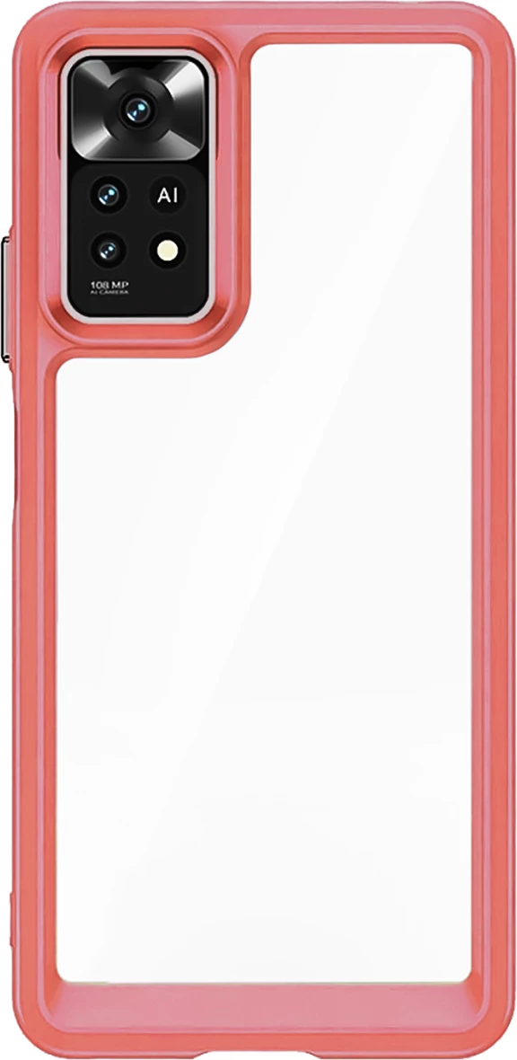 Mbështjellës silikoni Hurtel Outer Space Case për Xiaomi Poco M4 Pro 5G, Kuq