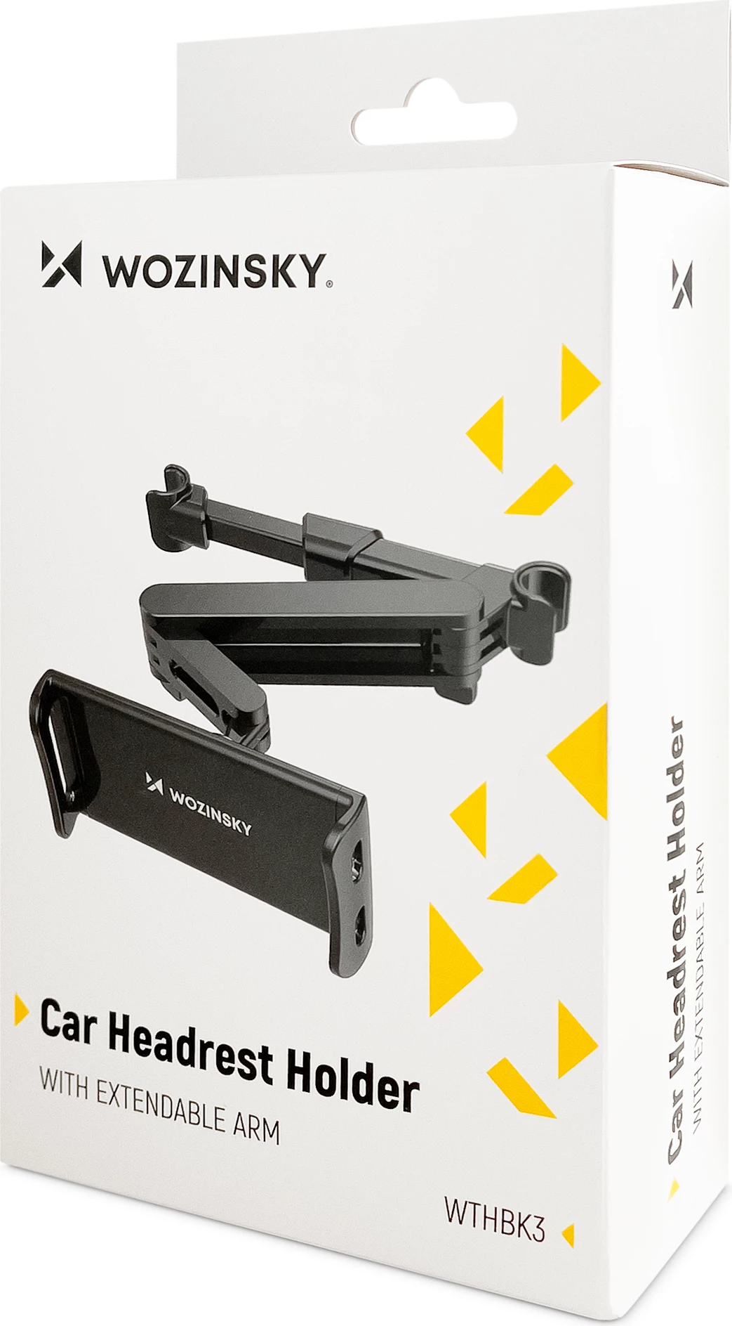 Mbajtës i rregullueshëm për tablet ose telefon Wozinsky WTHBK3, për mbështetëse koke, i zi