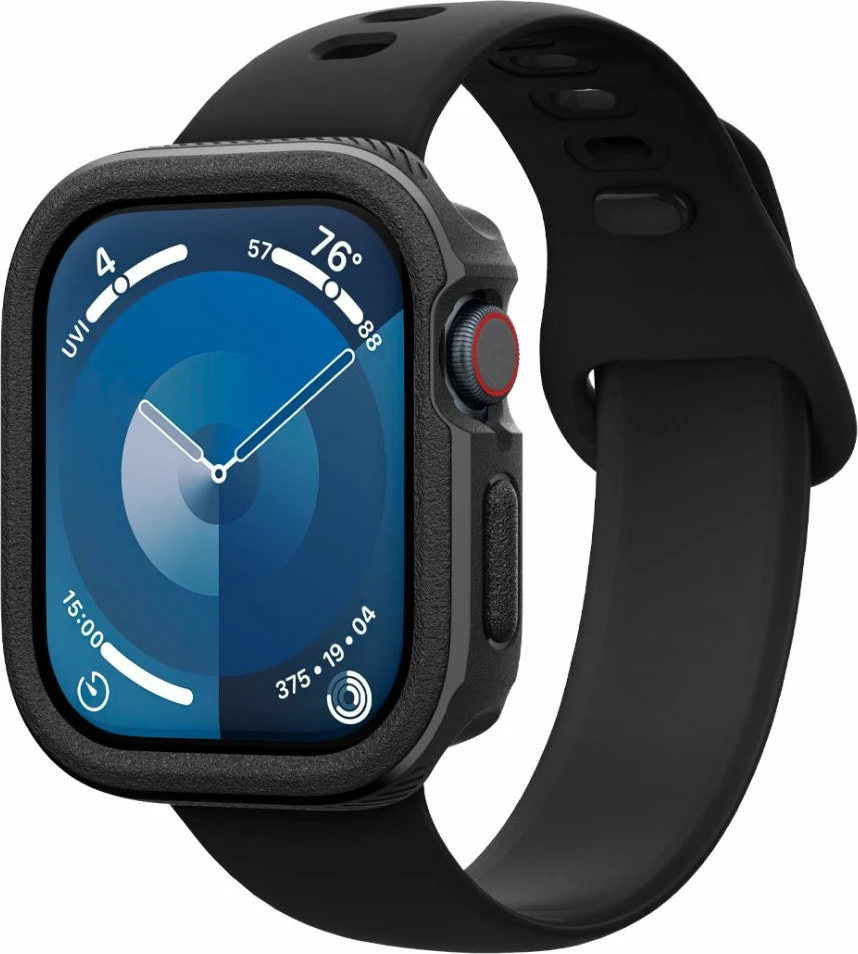 Mbështjellës Spigen Caseology Vault për Apple Watch 10, 46 mm, i zi