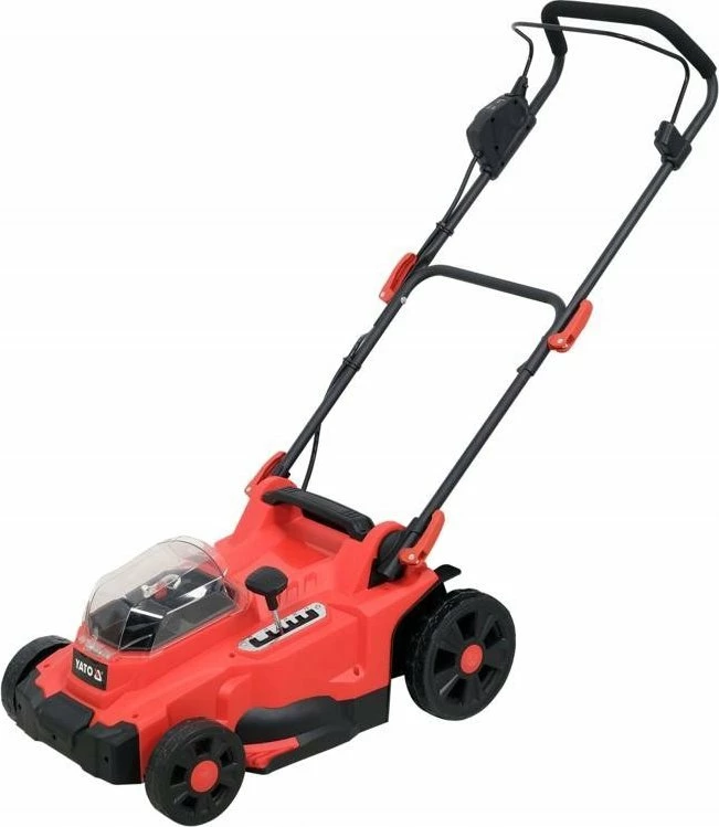 Kositëse bari me bateri Yato YT-85223 37 cm 36 V 35 L, pa bateri/karikues kuqe/zezë