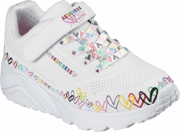 Atlete fëmijësh Skechers UNO Lite Heart Craze 314091L, shumëngjyrëshe