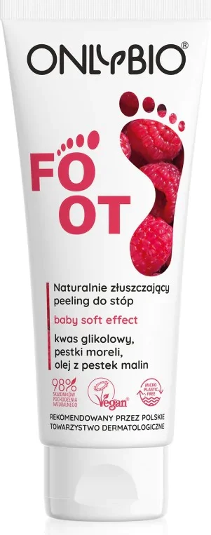 Peeling për këmbë OnlyBio Foot Naturally Exfoliating për femra, 75ml