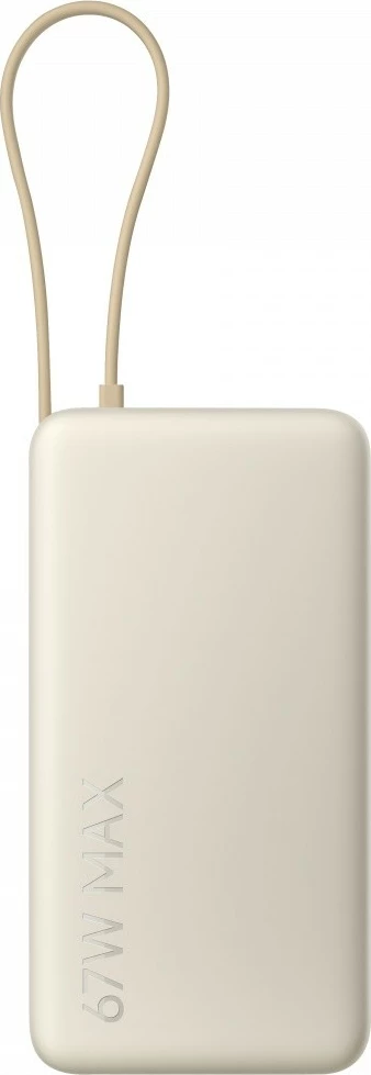 Power bank Xiaomi 67W Power Bank 20000, 20000mAh, kabllo USB-C e integrume, tan