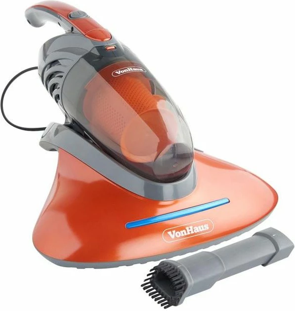 Aspirator dore UV VONHAUS 3007641 550W depo 1.2L filtrimi HEPA, portokalli/gri, set me vegël 2-në-1 + adapter UK/EU