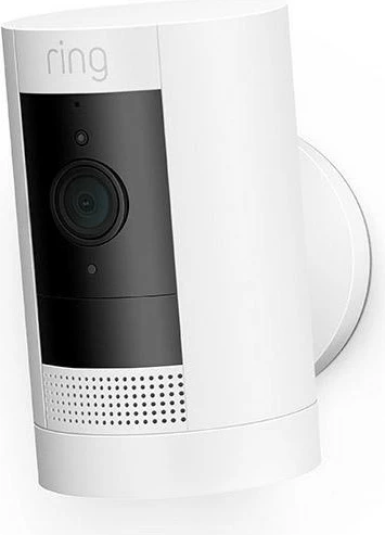 Kamerë sigurie IP Amazon Ring Stick Up Cam Battery, pa kabllo, e bardhë