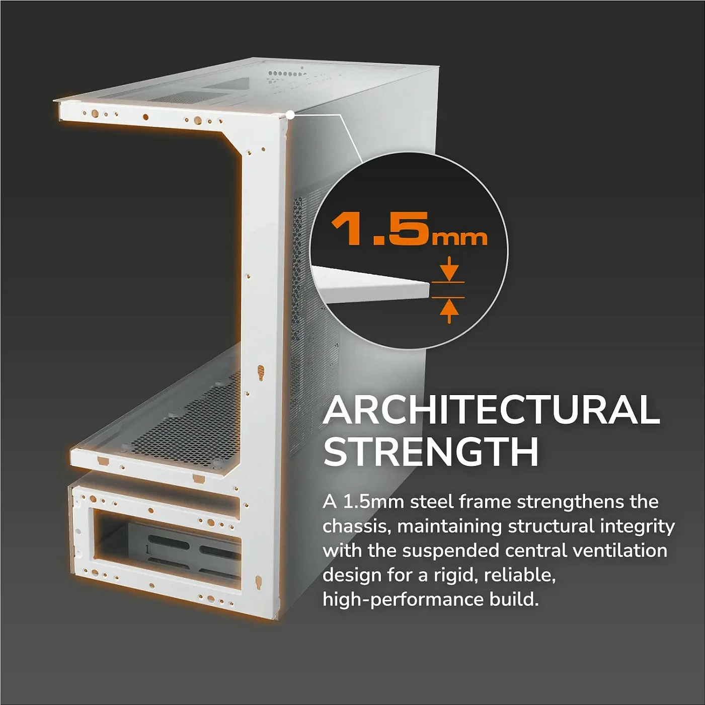 Kasë COUGAR CFV235 Mesh ARGB Midi Tower, ATX/microATX/Mini-ITX, xham i temperuar, e zezë