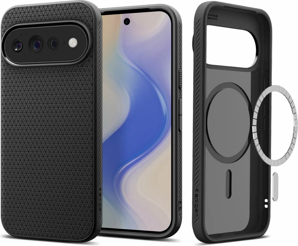 Mbështjellës Spigen Liquid Air Mag për Google Pixel 11 Pro XL, MagSafe, TPU, 1 copë, E zezë matte