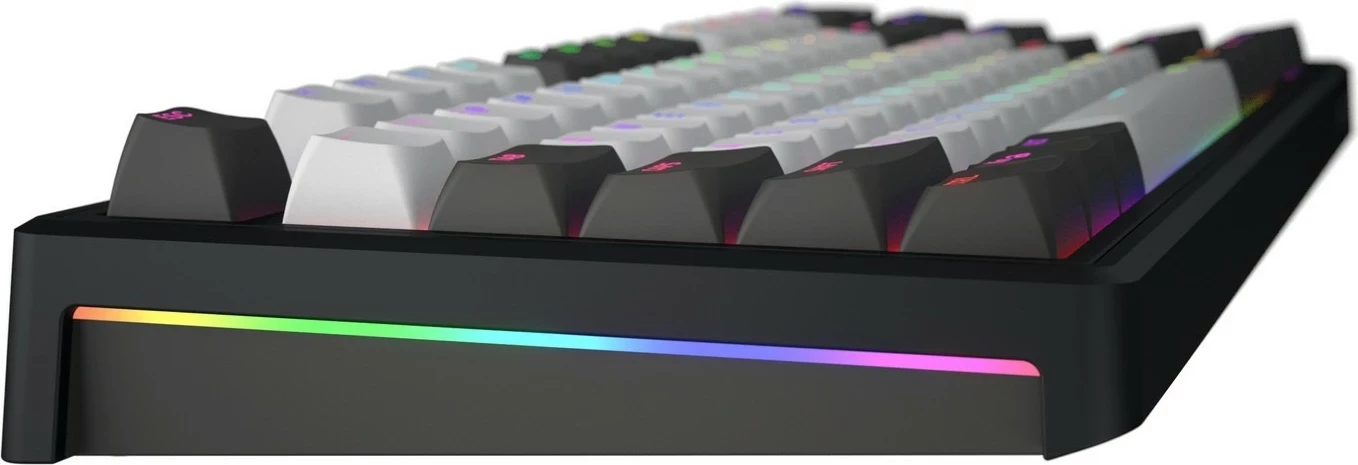 Tastierë mekanike Hator Skyfall 80 PRO Wireless, RGB, 75%, hot-swap, gri-e zezë