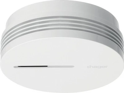 Detektor tymi Hager Tehalit TG600AL, alarm 85 dB, bateri 10 vjet, 3V, i bardhë