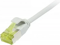 Kabllo rrjeti Synergy21 RJ45 CAT6A 0.15m, U/FTP Slimline 500MHz, gri