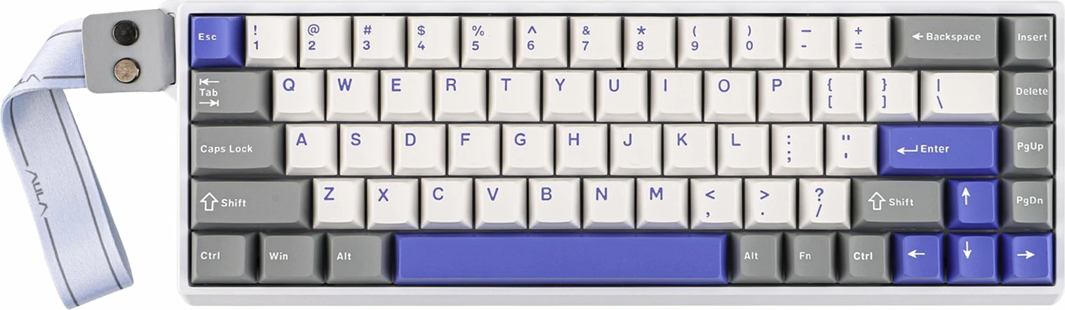 Tastierë gaming mekanike Aula Win68 HE AUW68-WGB-WC, 65% (68 taste), WingChun Switch, RGB, USB, US layout, vjollcë