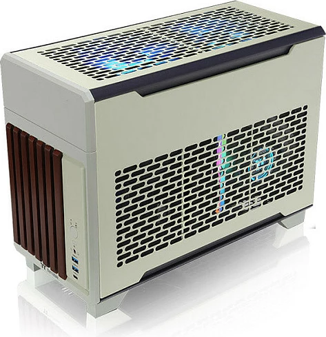Kasë Thermaltake TR100 WS, Mini Tower Mini-ITX, USB-C, Matcha Green