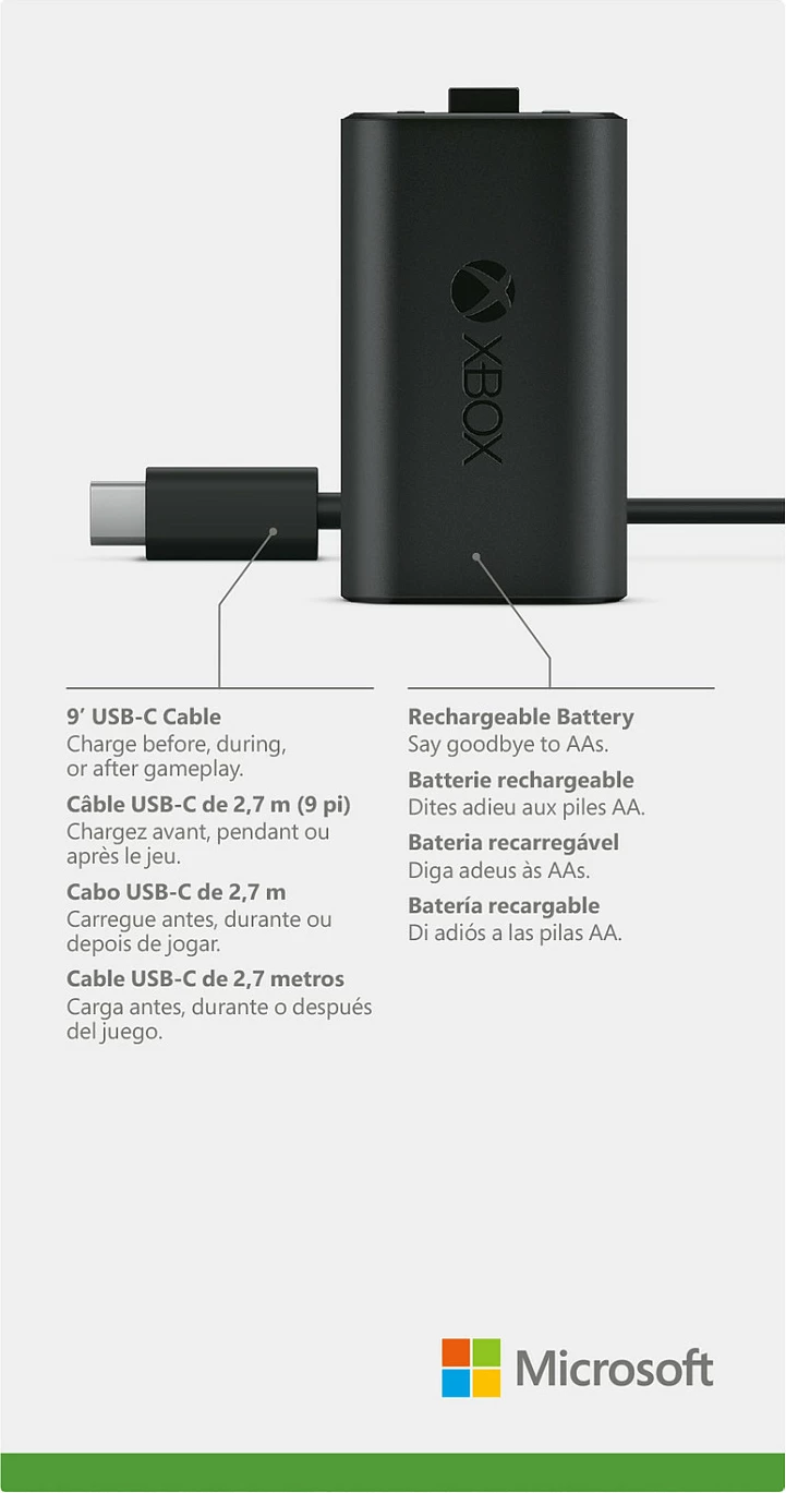 Kit karikimi Microsoft Xbox One Play & Charge, Xbox One, i zi, mat 6