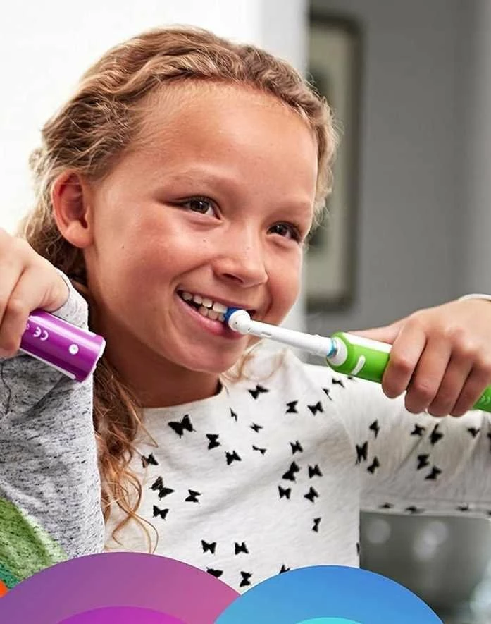 Furçë dhëmbësh elektrike Oral-B Junior Pro, 3 mënyra, sensor presioni, 1 kokë, e gjelbër
