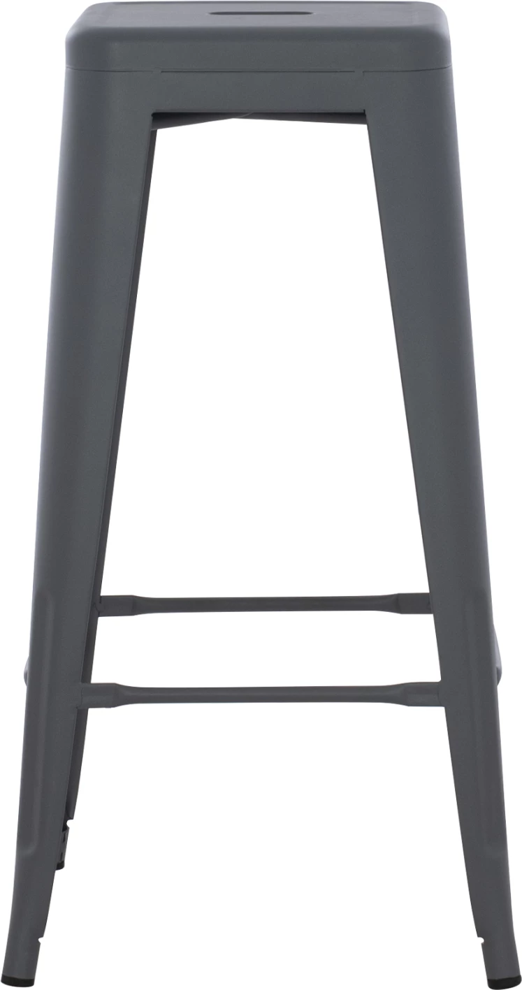 Karrige për bar metalike Melita, ngjyrë gri, FH8642.10, 43x43x78 cm