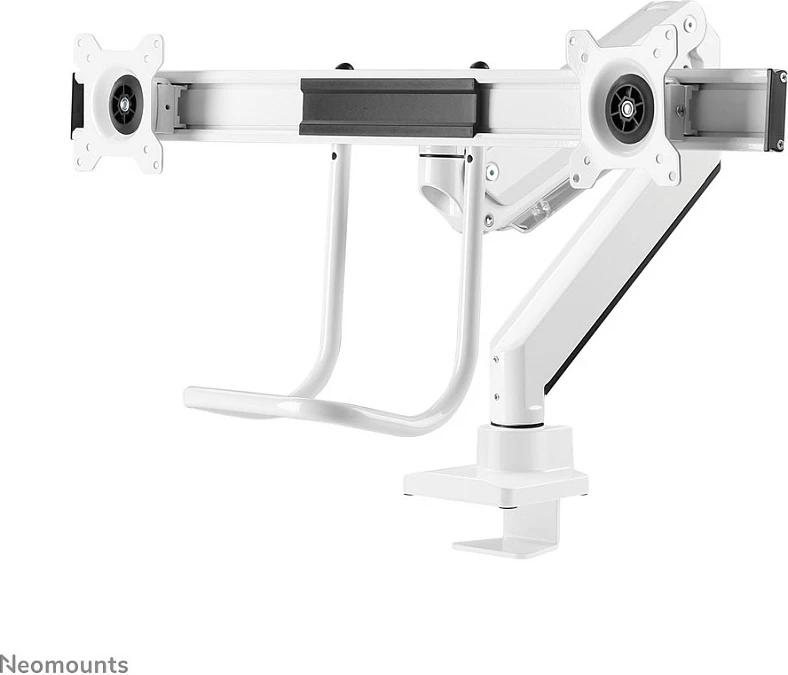 Mbajtëse tavoline për 2 monitorë Neomounts NM-D775DXWHITE, deri 32", VESA 75x75/100x100, e bardhë