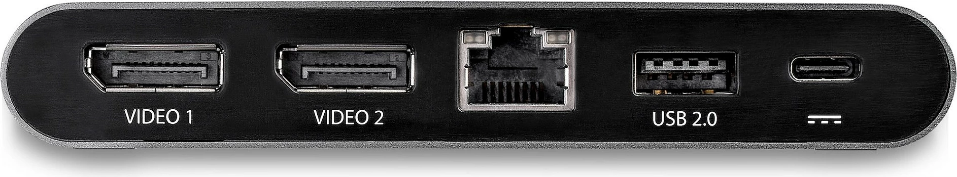 Dock USB-C StarTech, Dual DisplayPort 4K, 100W Power Delivery, GbE, 2x USB-A, gri