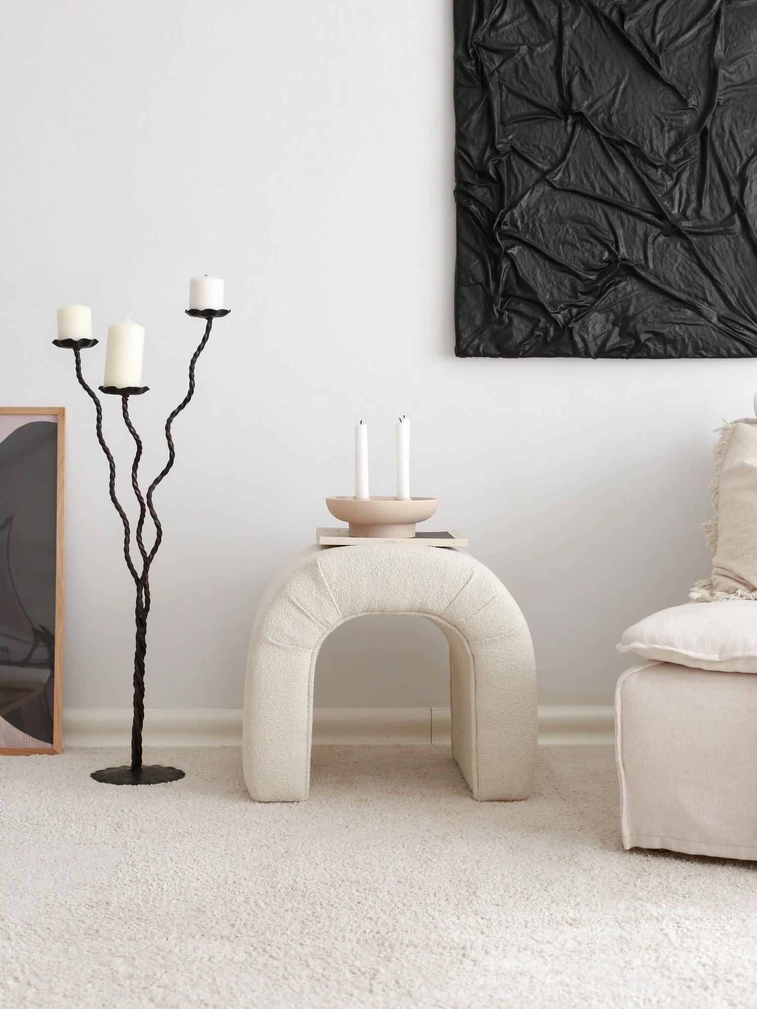 Puf Atelier del Sofa, teddy krem