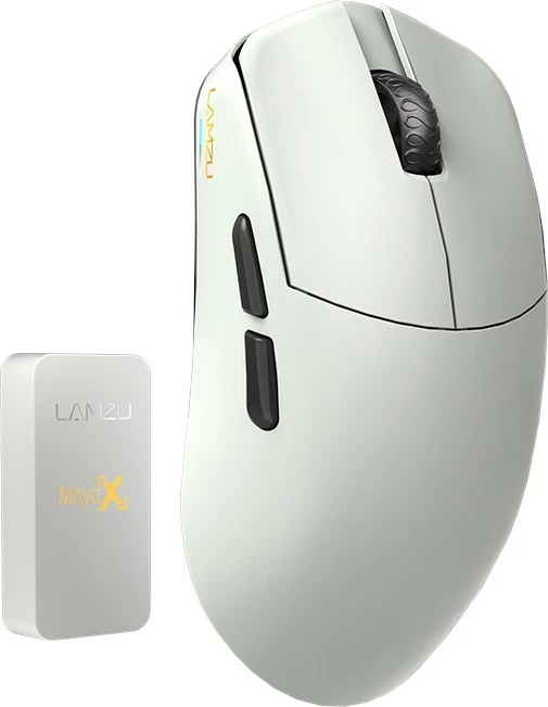Maus gaming Lamzu Maya X, wireless/USB-C, 30000 DPI, 47 g, Cloud Grey