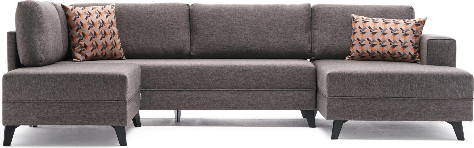 Kënd-sofë krevati Atelier del Sofa, Efsun, ngjyrë kafe