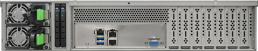 Server barebone ASRock 2U12LS2-SIENA, Socket SP6, 12x3.5" hot-swap, 800W, e zezë/argjendtë