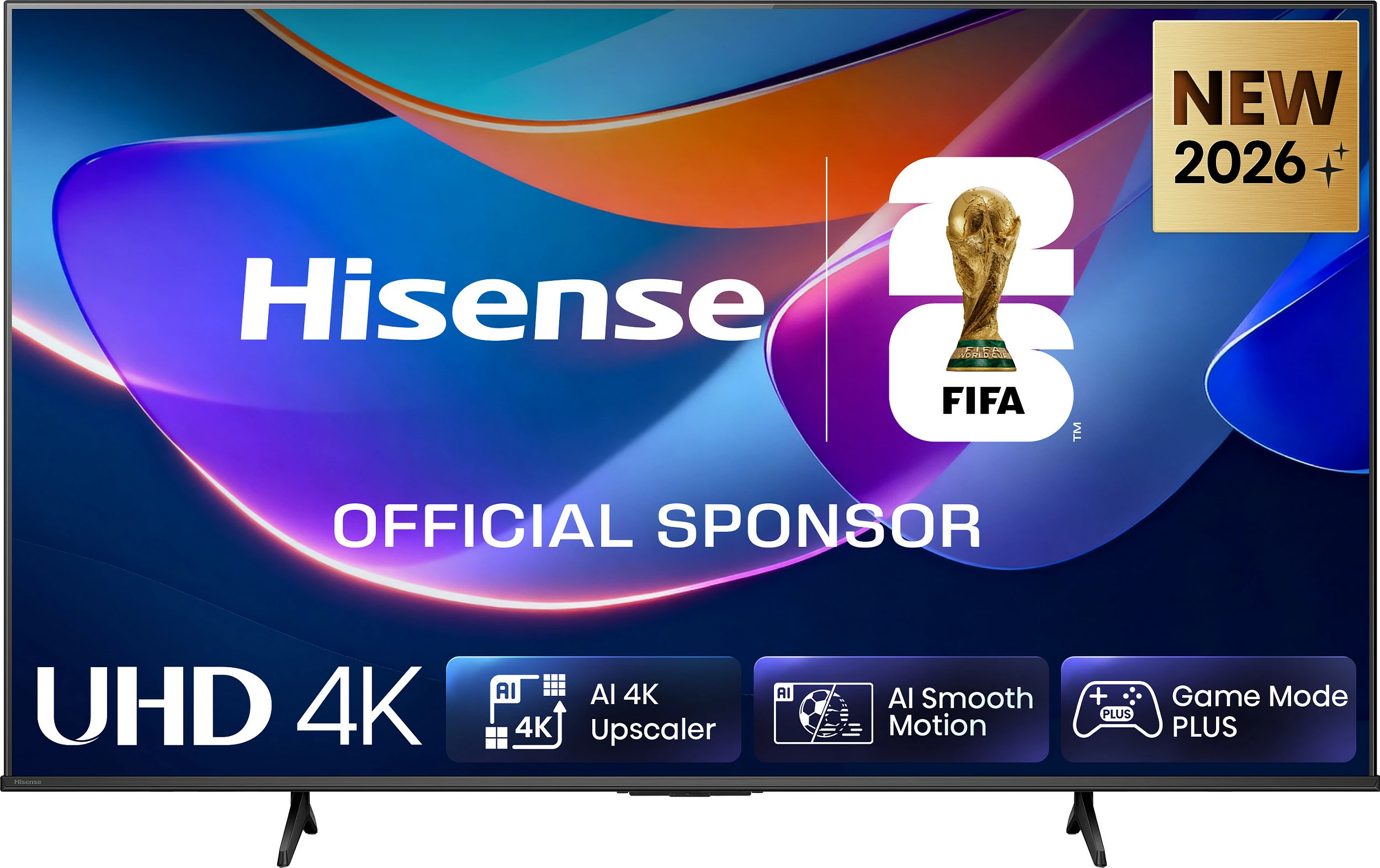 Smart TV Hisense 50A6S, 50" 4K UHD, 60Hz, HDR, Wi‑Fi, Bluetooth, Zi/Hirtë