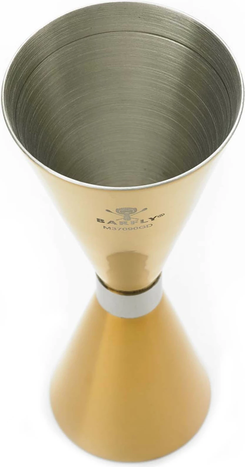 Jigger matës pije, BarFly, Slim Style, 2 oz, brez inox, i veshur me ar, ari