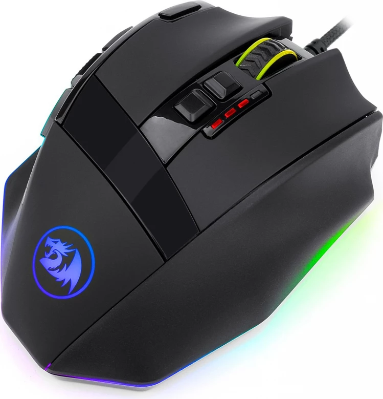 Maus gaming Redragon Sniper M801-RGB, 12400 DPI, RGB, me kabllo, i zi