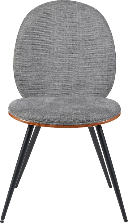 Karrige Nerezy, dru arre, stof gri, 57.5x48x88cm