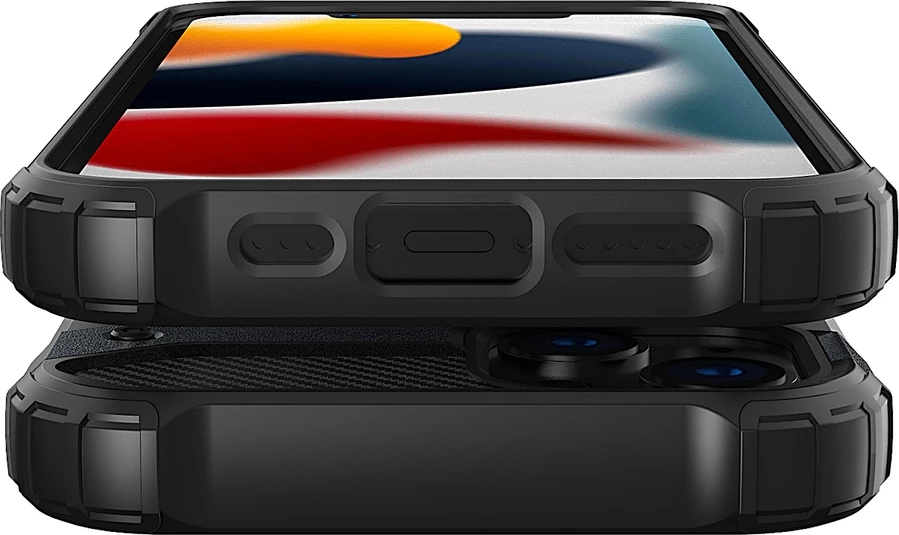 Mbështjellës Hurtel Hybrid Armor për iPhone 13, Gold