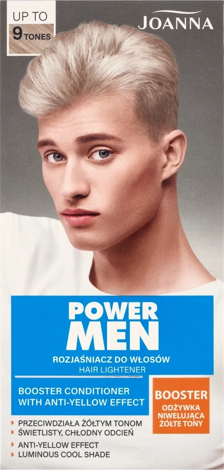 Zbardhues për flokë Joanna Power Men për meshkuj blond 1 copë