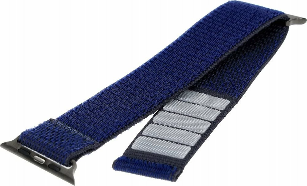 Rrip najloni Sporty Fixed FIXNST2-434-DBL për Apple Watch 42/44/45mm, mbyllje Velcro, 160-210 mm, blu e errët