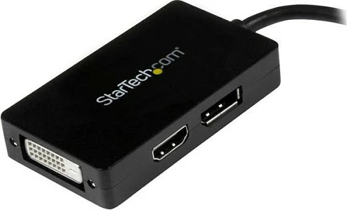 Adapter A/V StarTech MDP2DPDVHD, Mini DisplayPort në DisplayPort/HDMI/DVI, 0.15 m, i zi