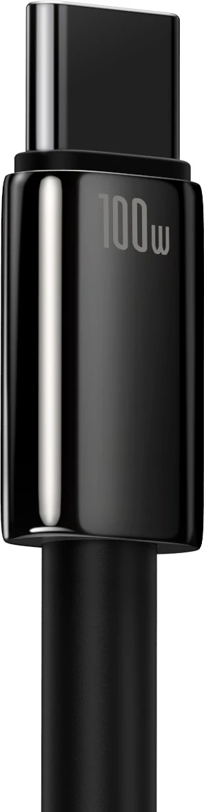 Kabllo Baseus Tungsten Gold USB-A në USB-C 2m, 100W, e zezë