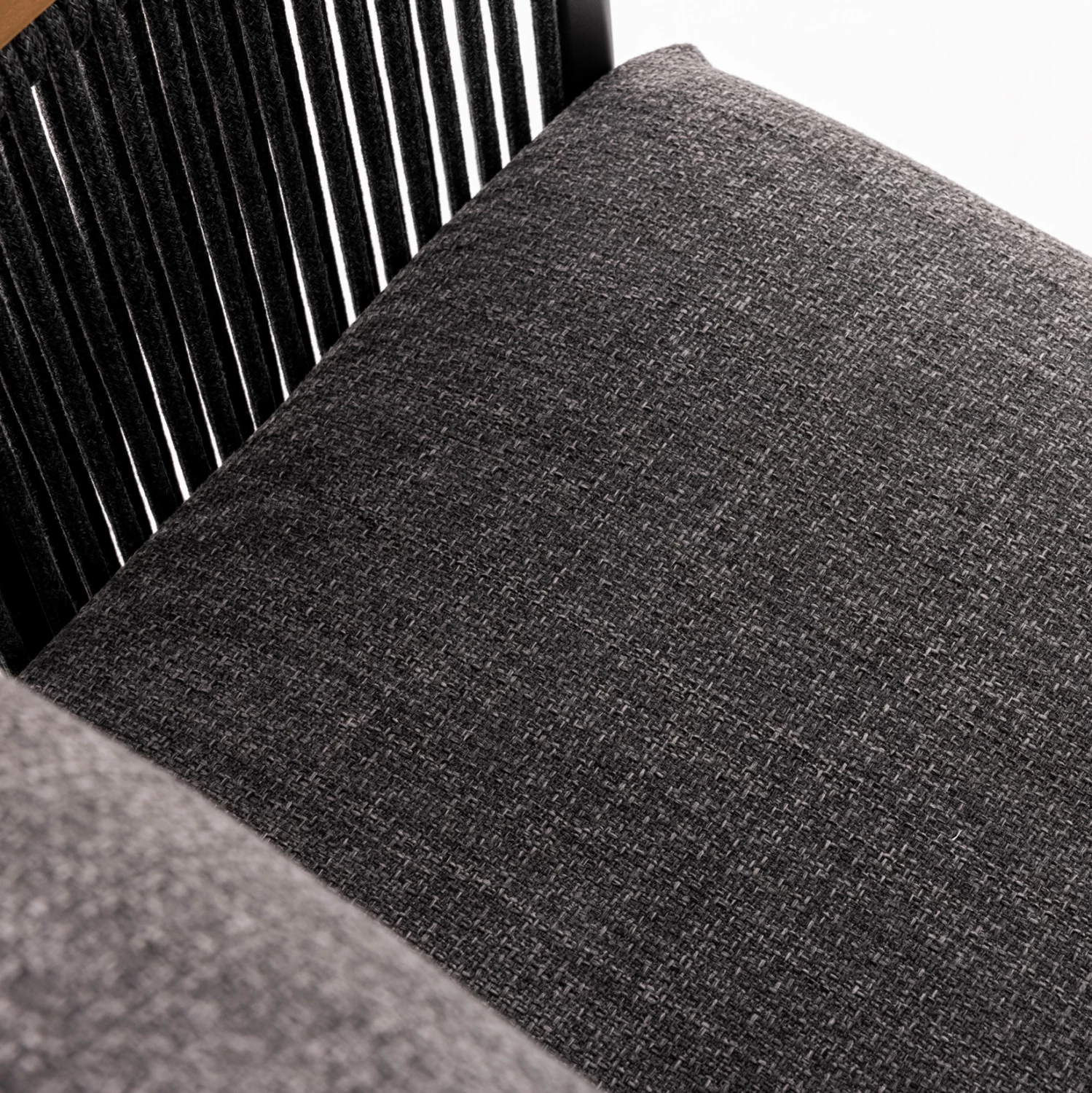 Set lounge 4 pjesësh Ethereal, alumin, litar, dru teak, gur sintetik, ngjyrë qymyr, CD6165.02