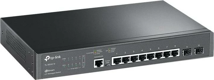 Switch, TP-Link, JetStream TL-SG3210, 8 porta Gigabit 1Gbps, i menaxhueshëm