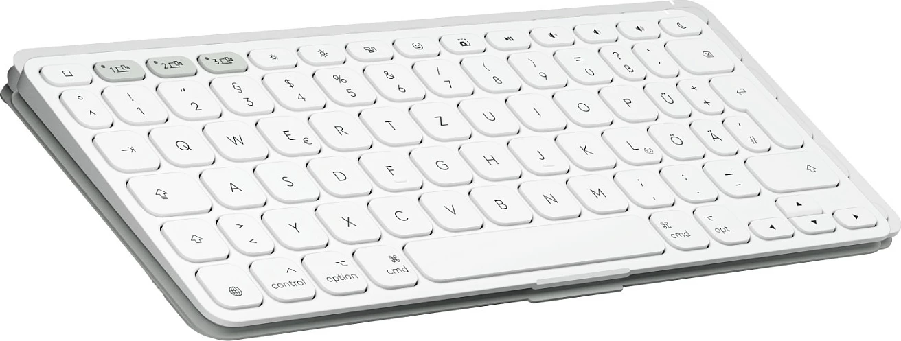 Tastierë Logitech Keys-To-Go 2, Mini, Wireless, Bluetooth, QWERTZ, e bardhë