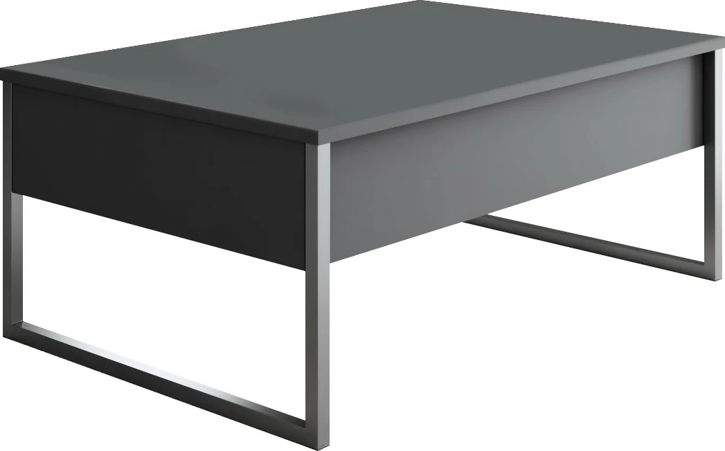 Tavolinë kafeje Skye Decor, anthracite, argjend