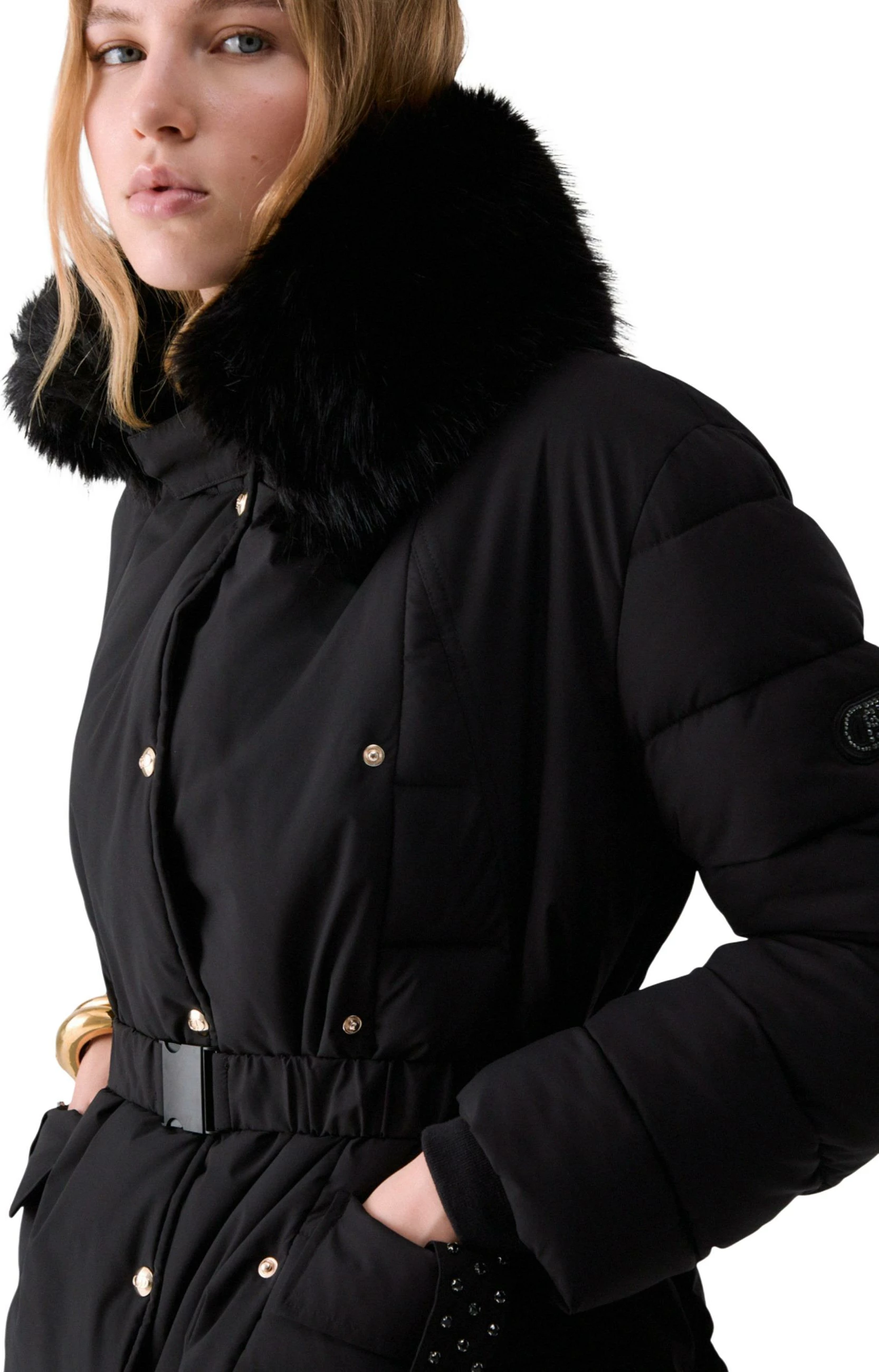 Jakne Liu-Jo TF6001 T668A për femra, e zezë [Madhësia: XL]