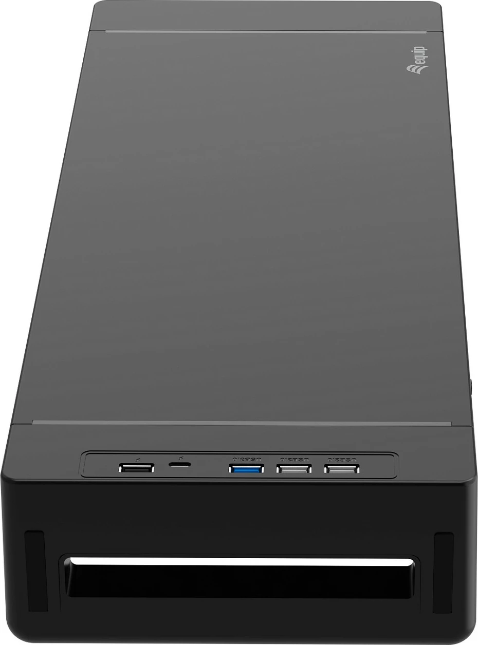 Ngritës monitori EQUIP, 4x USB-A + USB-C, 25 kg, i zi