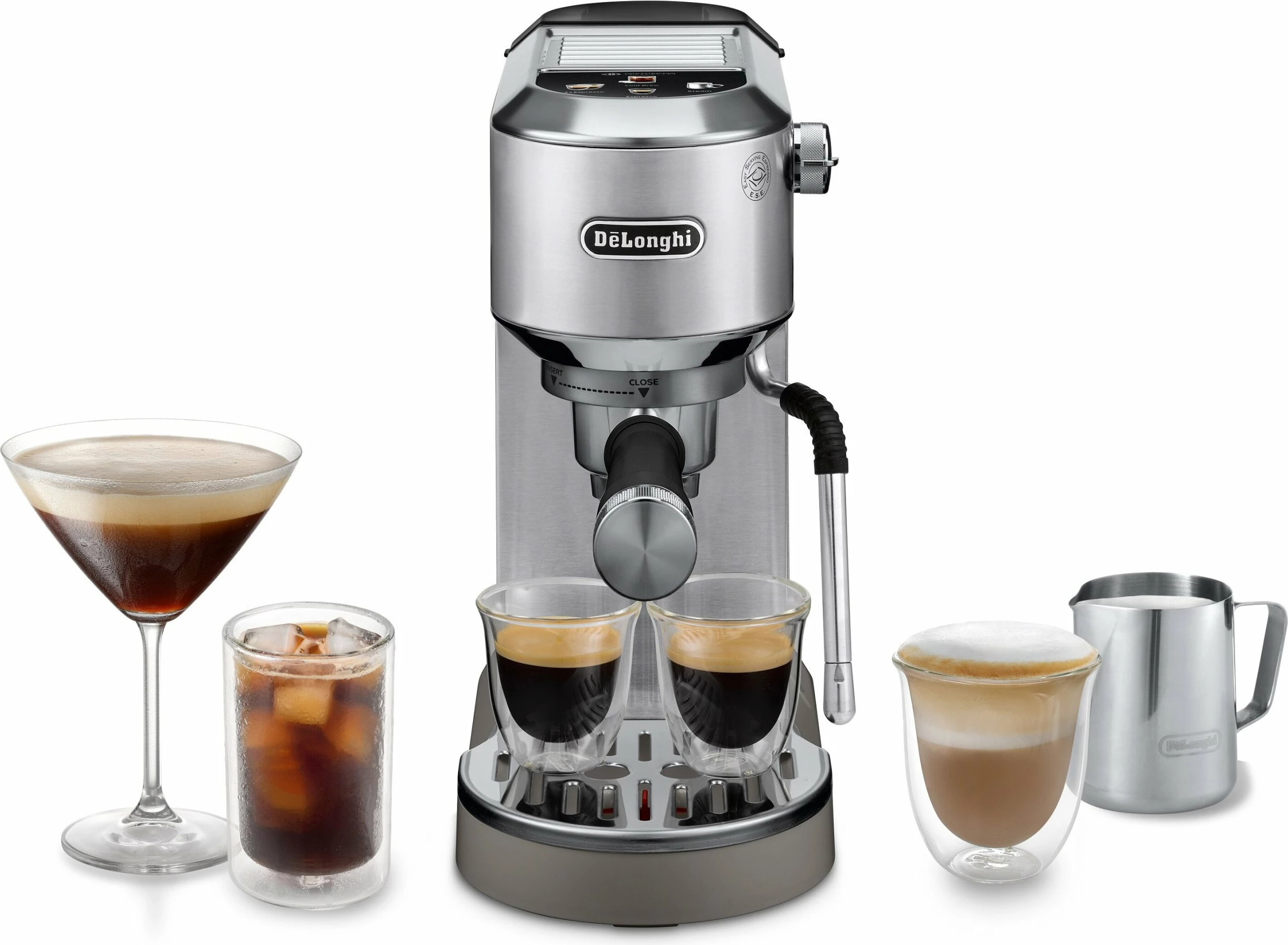 Makinë espresso DeLonghi Dedica Duo EC890.M 15 bar Cold Brew My LatteArt Inox